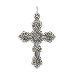 Sterling Silver Antiqued Cross Pendant - 3