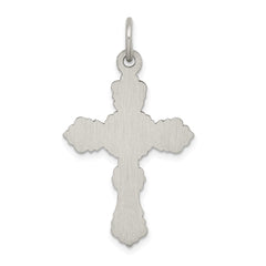 Sterling Silver Antiqued Cross Pendant - 11