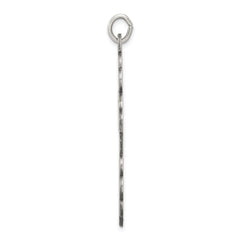 Sterling Silver Antiqued Eastern Orthodox Cross Charm - 3