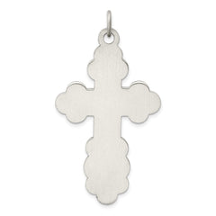 Sterling Silver Antiqued Eastern Orthodox Cross Charm - 3