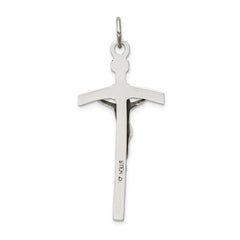 Sterling Silver Antiqued Crucifix Pendant - 5
