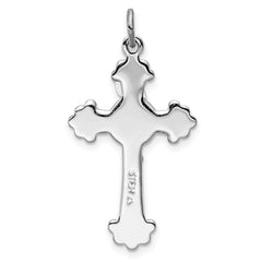 Sterling Silver Platinum-plated & Vermeil INRI Crucifix Charm - 3