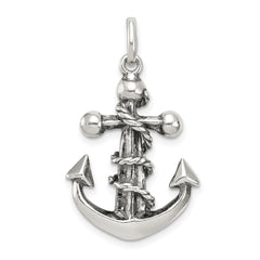 Sterling Silver Antiqued Cross Pendant - 7