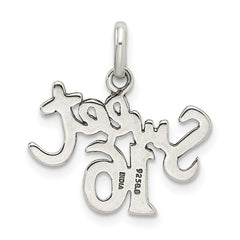 Sterling Silver Sweet 16 Charm - 3