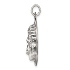 Sterling Silver Antiqued Ecce Homo Medal - 5