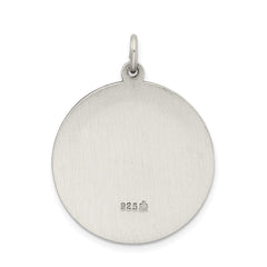 Sterling Silver Antiqued Sacred Heart of Jesus Medal - 2