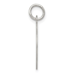 Sterling Silver Rhodium-plated Happy Birthday Disc Charm - 9