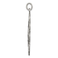 Sterling Silver Antiqued Miraculous Medal - 24