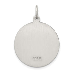 Sterling Silver Antiqued Saint Anthony Medal
