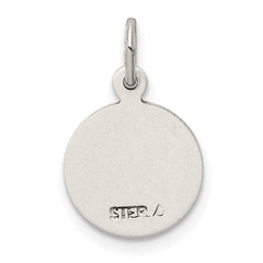 Sterling Silver Antiqued Baptism Medal