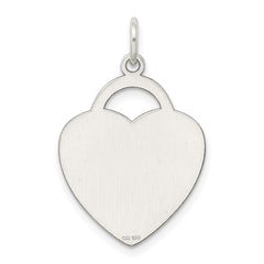 Sterling Silver Heart Charm - 4