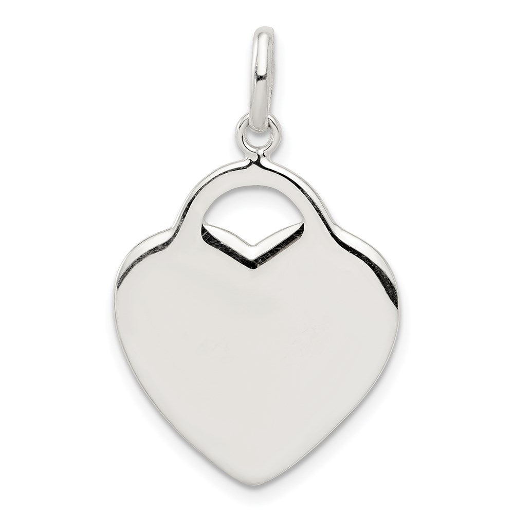 Sterling Silver Heart Charm - 4