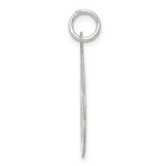 Sterling Silver Rhodium-plated Cross Disc Charm - 2