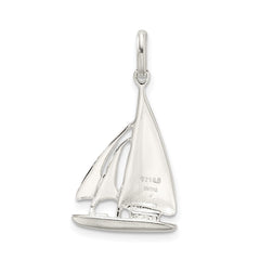 Sterling Silver Sailboat Charm - 2