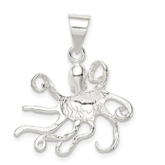 Sterling Silver Octopus Charm - 2