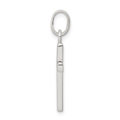 Sterling Silver Polished Cross Charm - 4