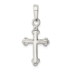 Sterling Silver Budded Cross Pendant - 3