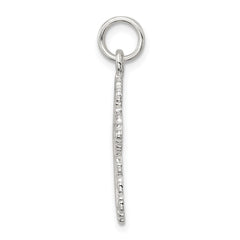 Sterling Silver Rhodium-plated Cross Charm - 2