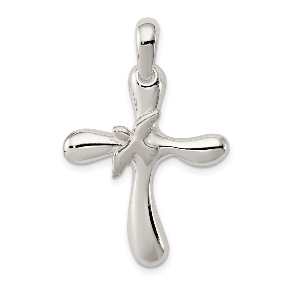 Sterling Silver Dove Cross Pendant - 2