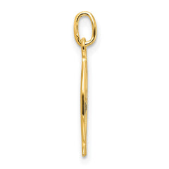 Sterling Silver Gold-tone Polished Ichthus Fish Cross Charm