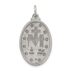Sterling Silver Antiqued Miraculous Medal - 14