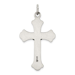 Sterling Silver Antiqued INRI Crucifix Pendant - 7