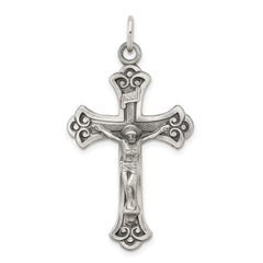 Sterling Silver Antiqued INRI Crucifix Pendant - 7