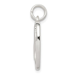 Sterling Silver Heart Charm - 3