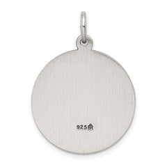 Sterling Silver Antiqued Saint Florian Medal