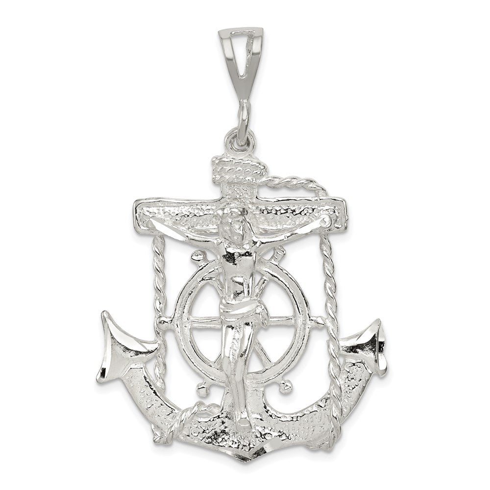 Sterling Silver Mariner Cross Pendant - 3
