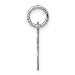 Sterling Silver Rhodium-plated Script Letter S Initial Charm - 3