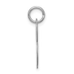 Sterling Silver Rhodium-plated Script Letter B Initial Charm - 2