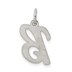 Sterling Silver Rhodium-plated Script Letter B Initial Charm - 2
