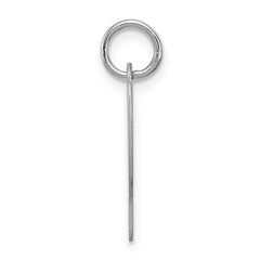 Sterling Silver Rhodium-plated Script Letter P Initial Charm - 2