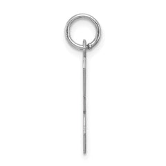 Sterling Silver Rhodium-plated Script Letter K Initial Charm - 3