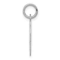 Sterling Silver Rhodium-plated Script Letter O Initial Charm - 3
