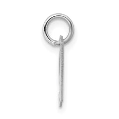 Sterling Silver Rhodium-plated Fancy Script Letter H Initial Charm - 2