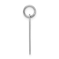 Sterling Silver Rhodium-plated Fancy Script Letter V Initial Charm - 2