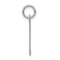 Sterling Silver Rhodium-plated Fancy Script Letter J Initial Charm - 3