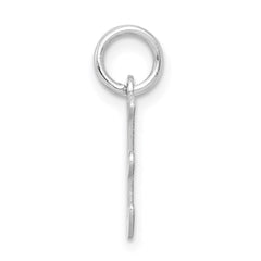 Sterling Silver Rhodium-plated Letter E Initial Charm - 2