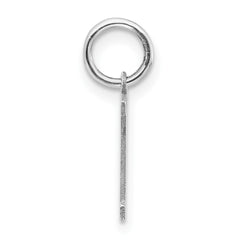 Sterling Silver Rhodium-plated Block Letter Y Initial Charm - 2