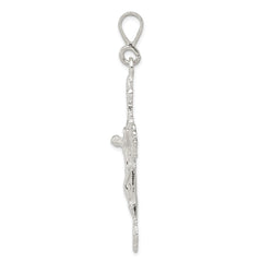 Sterling Silver INRI Crucifix Pendant - 6