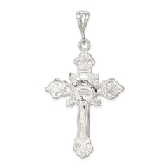 Sterling Silver INRI Crucifix Pendant - 6