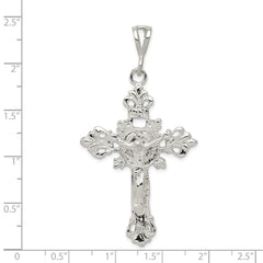Sterling Silver INRI Crucifix Pendant - 6