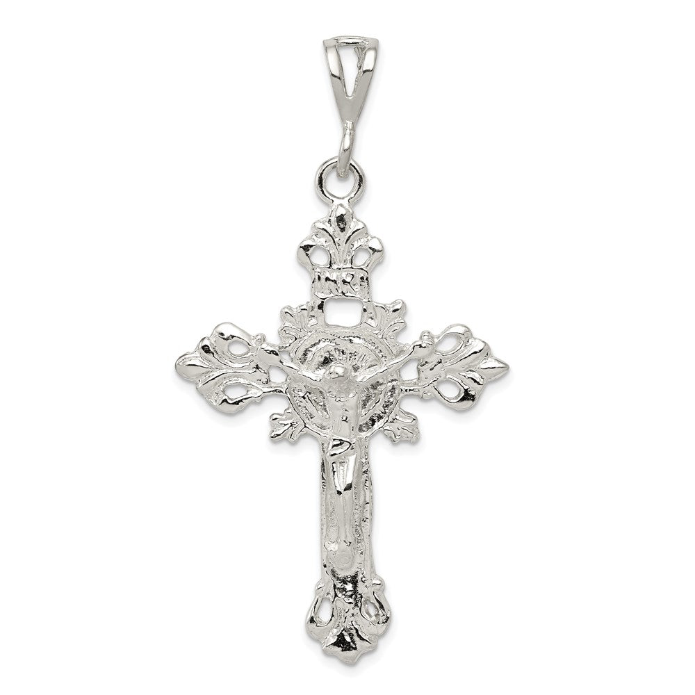 Sterling Silver INRI Crucifix Pendant - 6