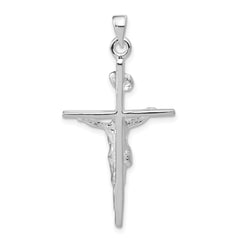 Sterling Silver INRI Crucifix Pendant - 9