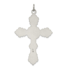 Sterling Silver Antiqued Cross Pendant - 18