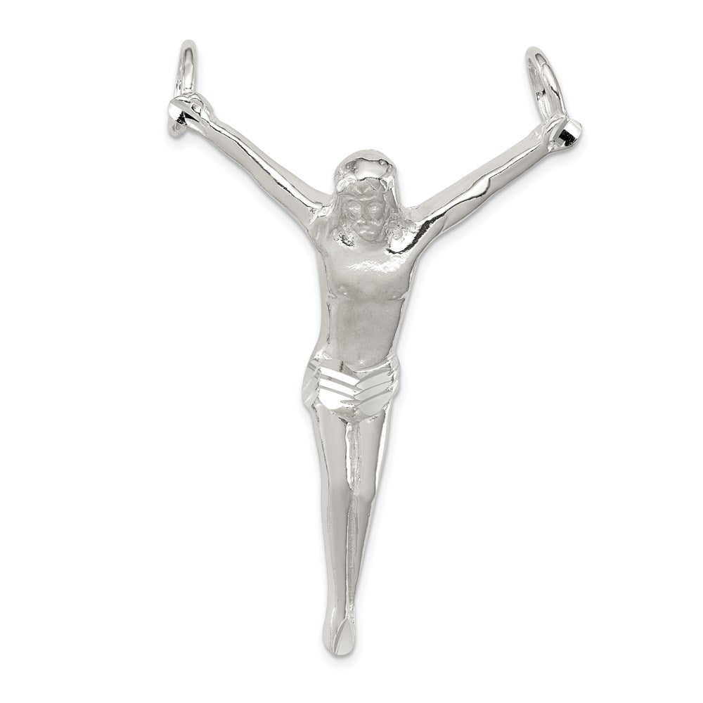 Sterling Silver Corpus (Crucified Christ) Pendant - 3