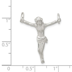 Sterling Silver Corpus (Crucified Christ) Pendant - 4