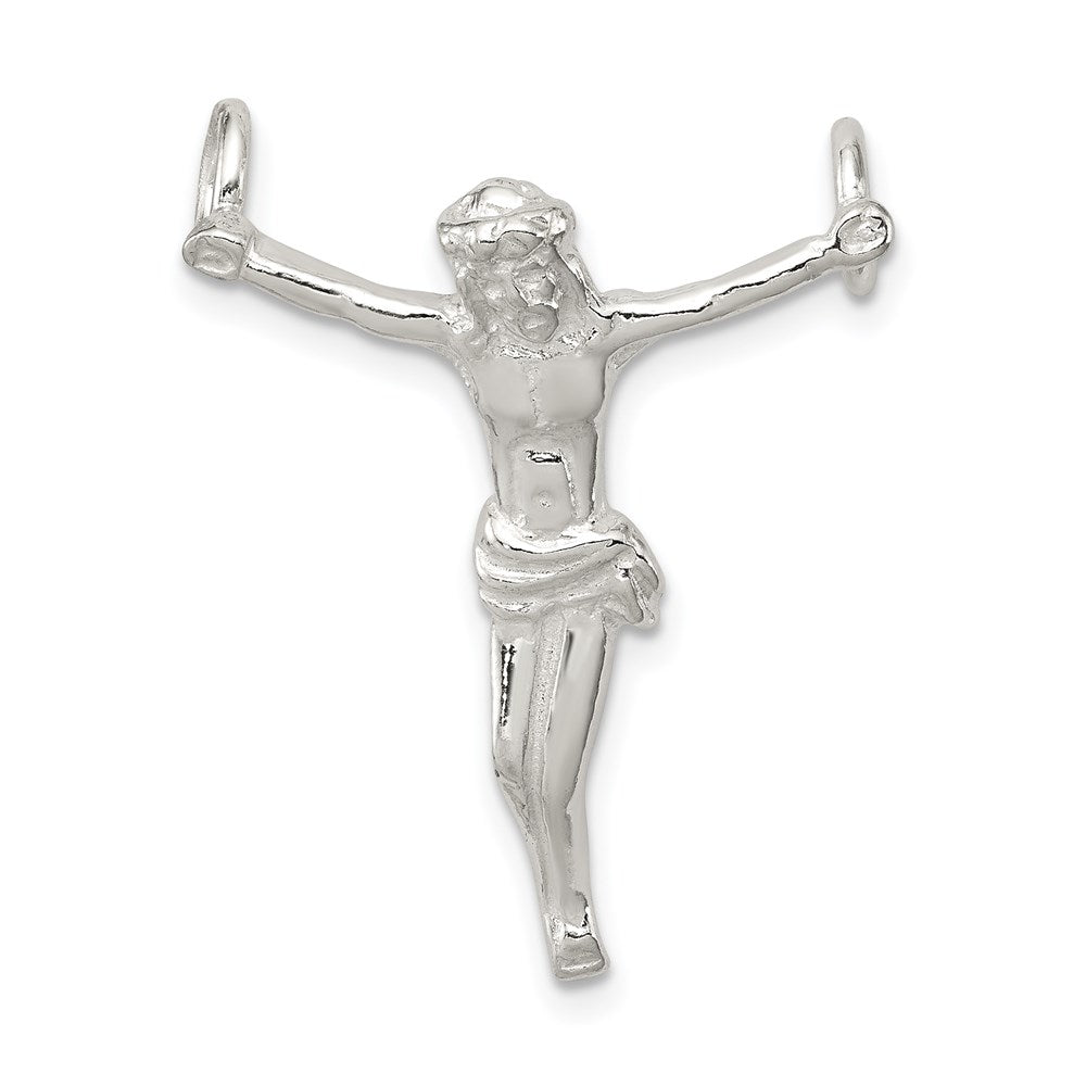 Sterling Silver Corpus (Crucified Christ) Pendant - 4